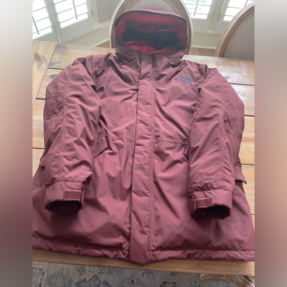NORTH FACE HYVENT 600 DOWN PARKA XXL PTP 27 RETAIL $499 EXCELLENT CONDITION